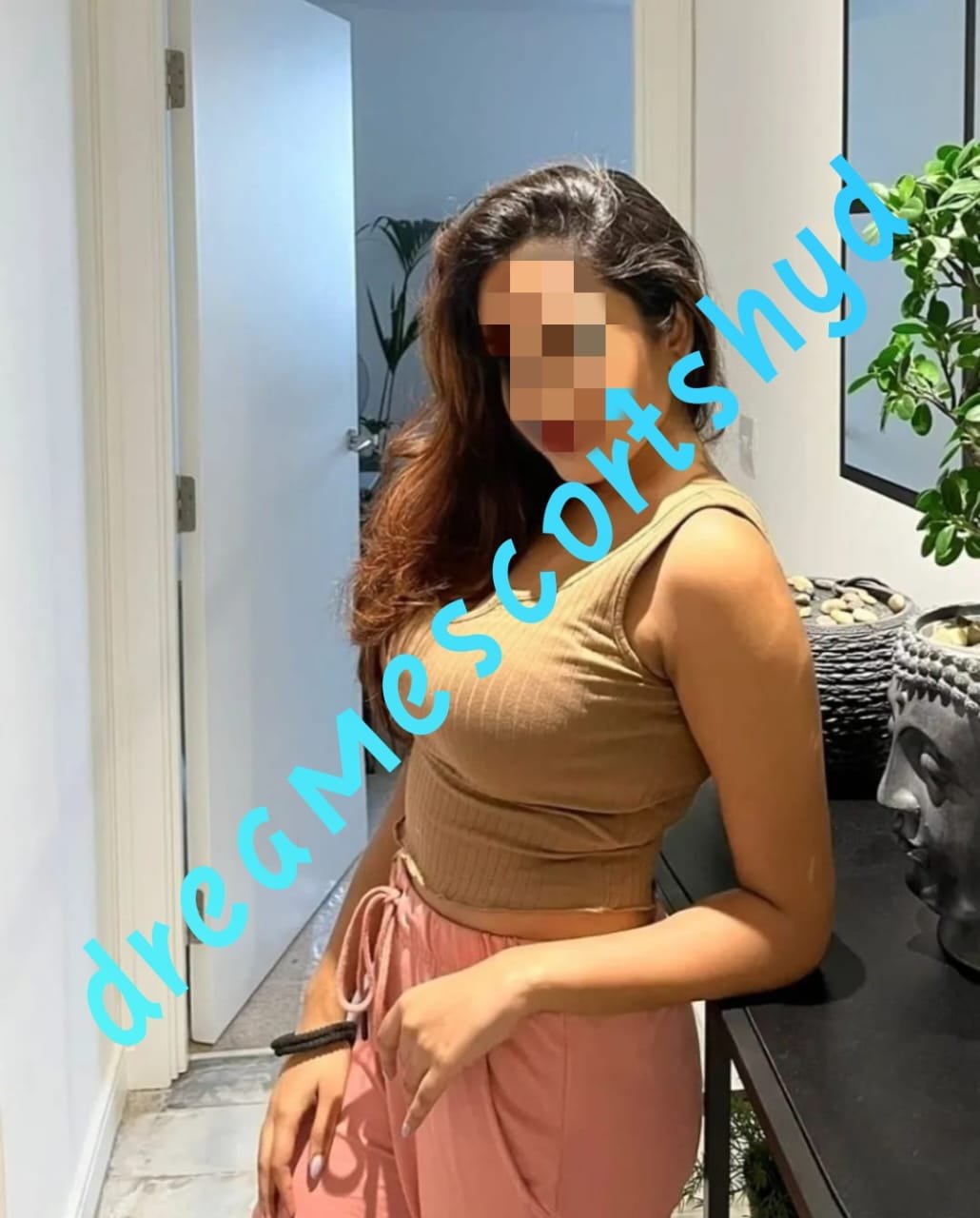 Hot Hyderabad call girl in red dress